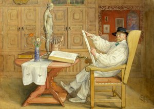 Self-Portrait (In the New Studio) by Carl Larsson